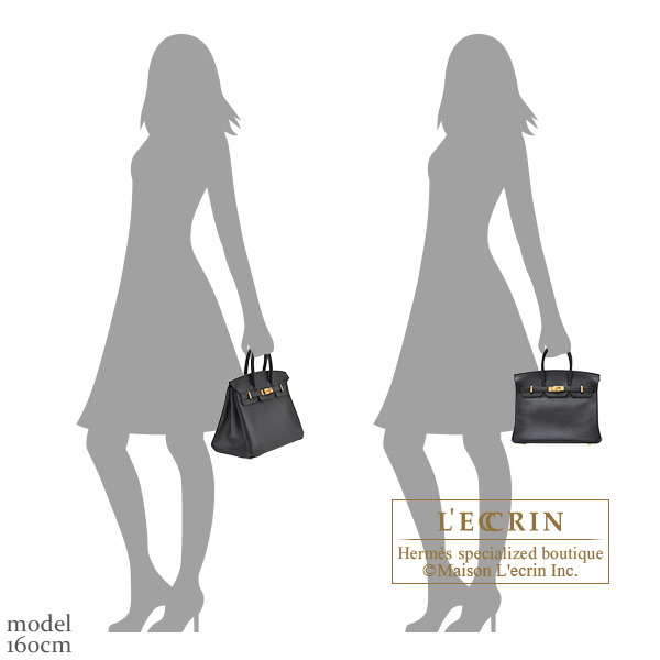 Hermès Birkin 25 Noir (Black) Swift Gold Hardware GHW — The French Hunter