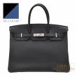 Hermes　Birkin Verso bag 35　Black/Blue agate　Togo leather　Silver hardware