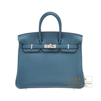 Hermes　Birkin bag 25　Colvert　Togo leather　Silver hardware