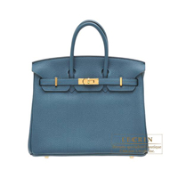 Hermes　Birkin bag 25　Colvert　Togo leather　Gold hardware