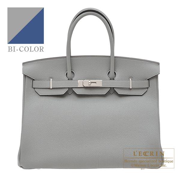 Hermes Birkin 25 Handbag 4Z Gris Mouette Togo SHW