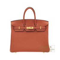 Hermes　Birkin bag 25　Cuivre　Togo leather　Gold hardware