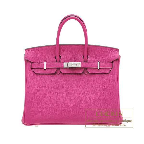 Hermes　Birkin bag 25　Rose purple　Togo leather　Silver hardware
