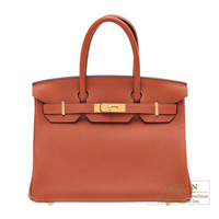 Hermes　Birkin bag 30　Cuivre　Togo leather　Gold hardware