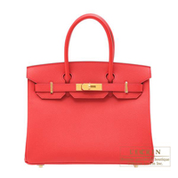 Hermes　Birkin bag 30　Bougainvillier　Epsom leather　Matt gold hardware