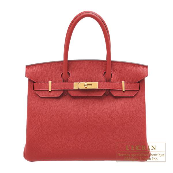 Hermes Rouge Vif Red Gold Ostrich Sellier Kelly 25 Handbag Bag