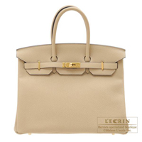 Hermes　Birkin bag 35　Trench　Togo leather　Gold hardware