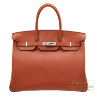 Hermes　Birkin bag 35　Cuivre　Novillo leather　Silver hardware