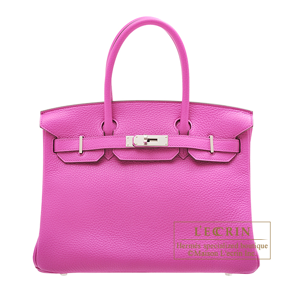 Hermes　Birkin bag 30　Magnolia　Clemence leather　Silver hardware