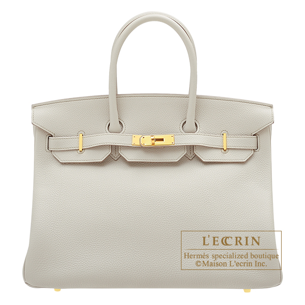 Hermes　Birkin bag 35　Beton　Togo leather　Gold hardware