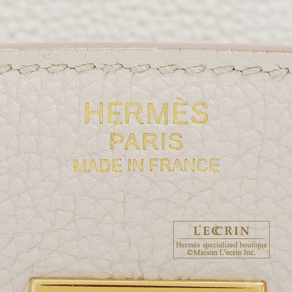Hermes Birkin bag 30 Beton Togo leather Gold hardware