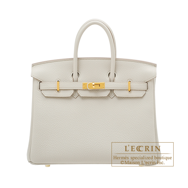 Hermes　Birkin bag 25　Beton　Togo leather　Gold hardware