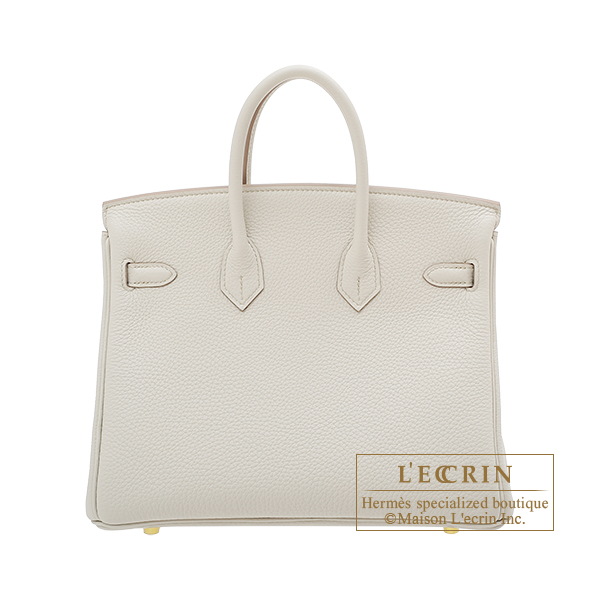 Hermes　Birkin bag 25　Beton　Togo leather　Gold hardware