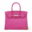 Hermes　Birkin bag 30　Rose purple　Epsom leather　Silver hardware