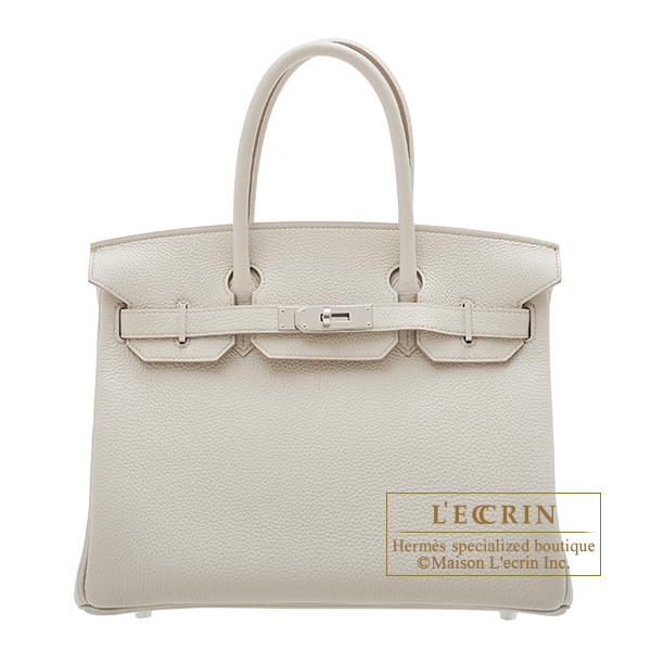 Hermes　Birkin bag 30　Beton　Togo leather　Silver hardware