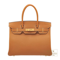 Hermes　Birkin bag 30　Toffee　Epsom leather　Gold hardware