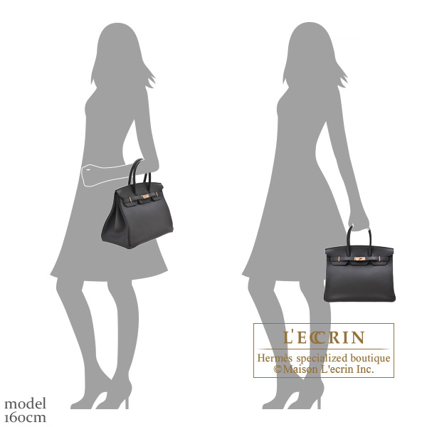 Hermes Birkin 35 Bag Black Togo Leather with Rose Gold Hardware