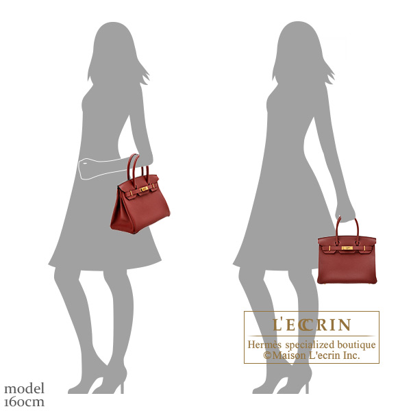 Hermes Birkin bag 30 Rouge H Togo leather Gold hardware