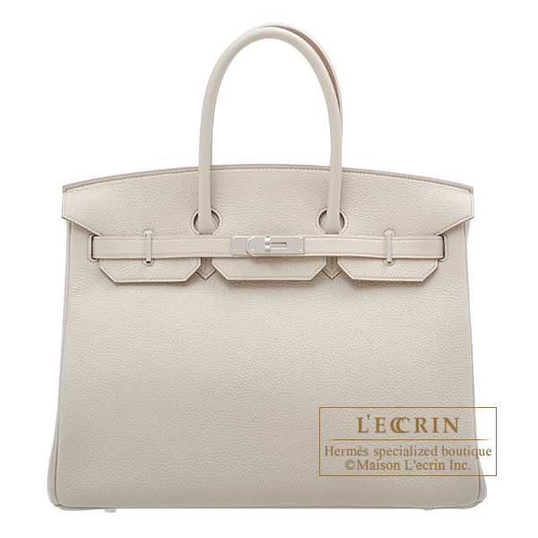 Hermes　Birkin bag 35　Beton　Togo leather　Silver hardware