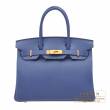 Hermes　Birkin bag 30　Blue brighton　Epsom leather　Gold hardware