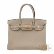 Hermes　Birkin bag 30　Gris tourterelle　Togo leather　Rose gold hardware