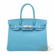 Hermes　Birkin bag 30　Blue du nord　Epsom leather　Silver hardware