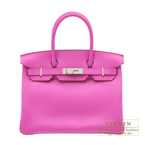 Hermes Birkin bag 30 Magnolia Novillo leather Silver hardware L