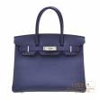 Hermes　Birkin bag 30　Blue encre　Epsom leather　Silver hardware