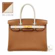 Hermes　Personal Birkin bag 30　Gold/Craie　Togo leather　Gold hardware