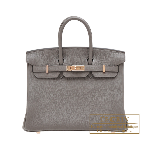 Shop HERMES Bearn HERMES◇BEARN Gris Etain X Rose Gold◇ by LKG