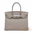 Hermes　Birkin bag 30　Gris asphalt　Epsom leather　Silver hardware