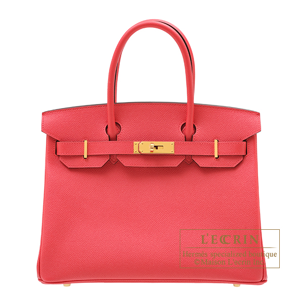 Hermes　Birkin bag 30　Rose extreme　Epsom leather　Gold hardware
