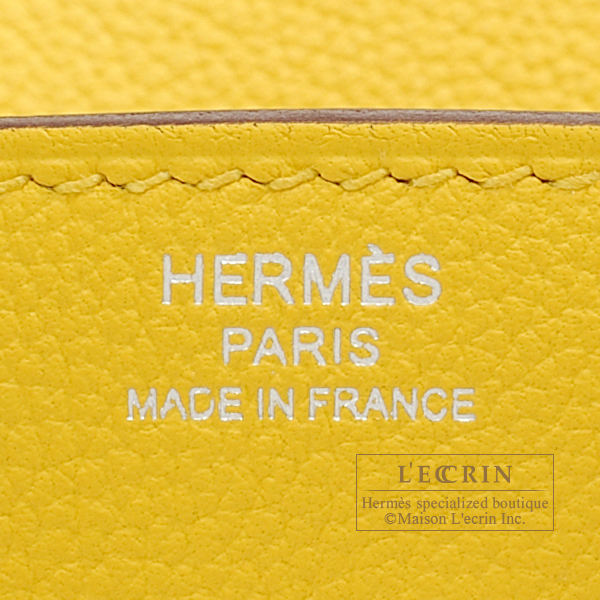 Hermes Birkin bag 25 Jaune de naples Novillo leather Silver hardware