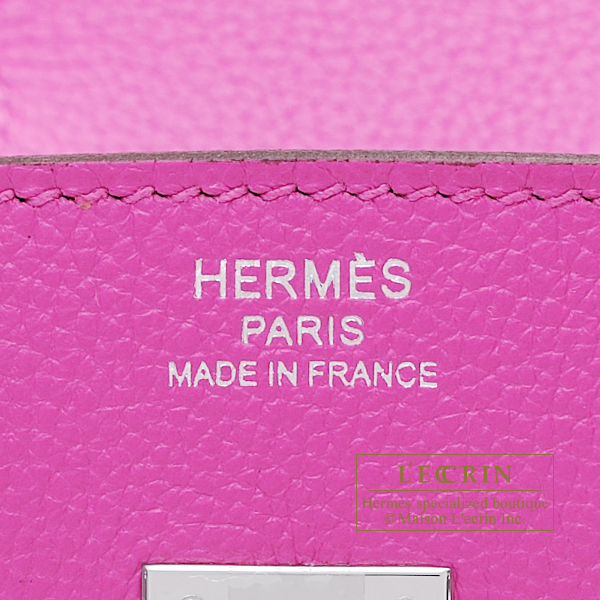 Hermes Kelly 25 Handbag 9I Magnolia Togo SHW