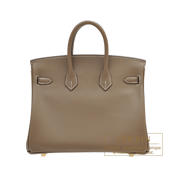 Hermes Birkin 25 Etoupe Swift PHW, Luxury, Bags & Wallets on Carousell