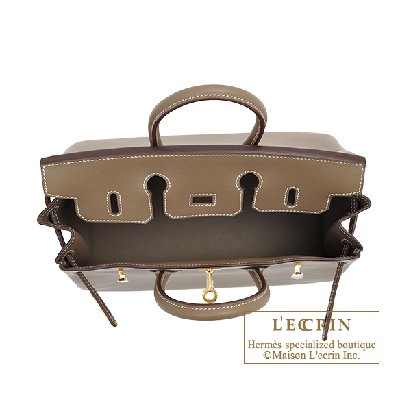 Hermes Birkin bag 25 Gold Swift leather Silver hardware