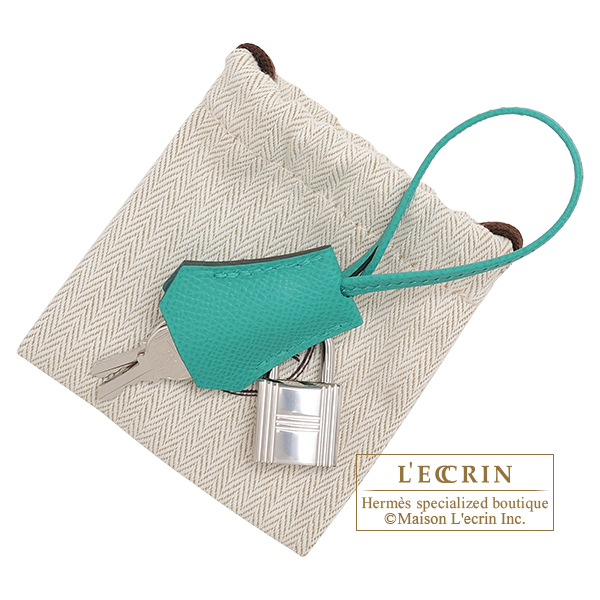 Hermes Birkin bag 30 Vert verone Epsom leather Silver hardware