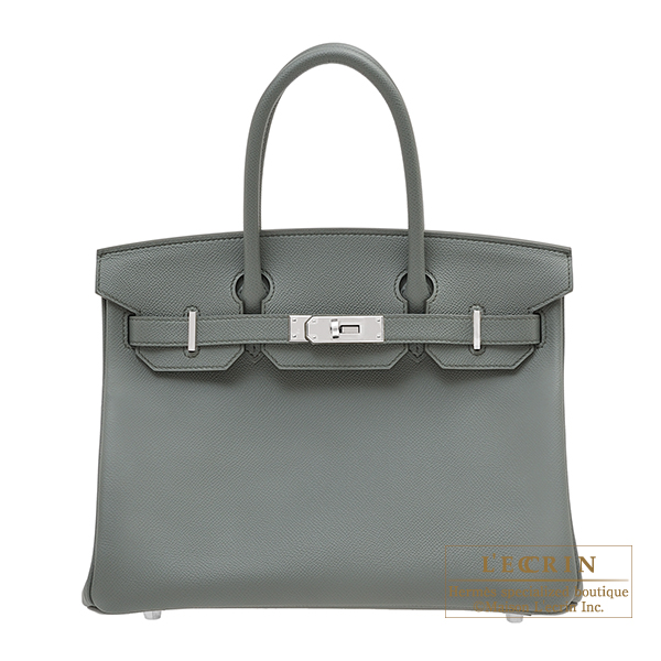 Hermes　Birkin bag 30　Vert amande　Epsom leather　Silver hardware