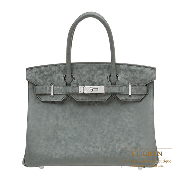 Hermes Birkin bag 30 Vert amande Epsom leather Silver hardware