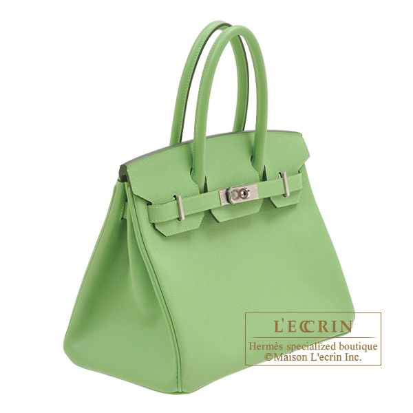 Vert Criquet Epsom Birkin 30