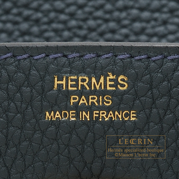 Hermes Birkin 25 Bag Vert Rousseau Togo Gold Hardware