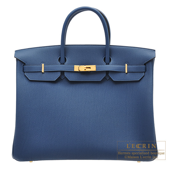 Hermes　Birkin bag 40　Deep blue　Togo leather　Gold hardware