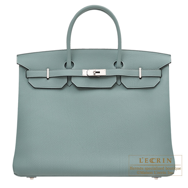 Hermes　Birkin bag 40　Ciel　Togo leather　Silver hardware