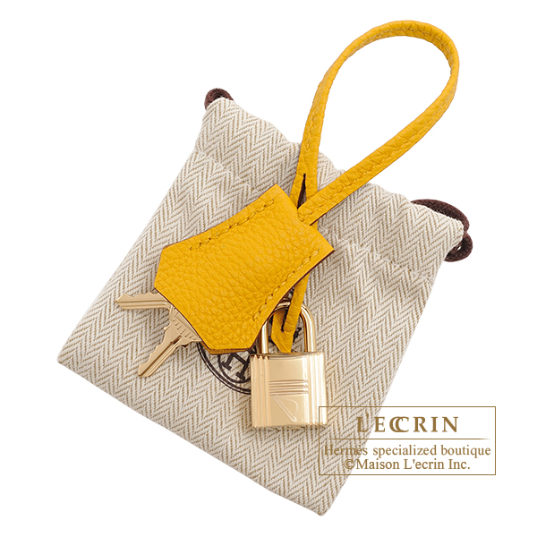 Hermes Birkin Bag 30cm Jaune Ambre (Amber) Togo Gold Hardware