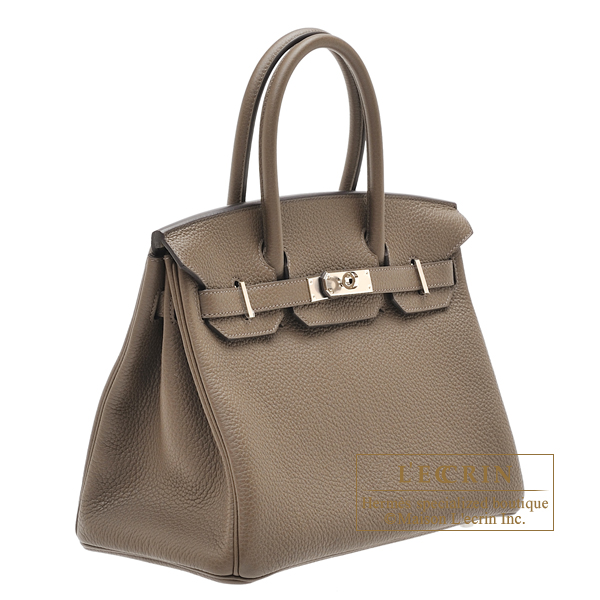 BIRKIN 30 Taupe Hermes (LEATHER), Luxury, Bags & Wallets on Carousell