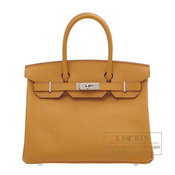 Hermes Birkin bag 30 Sesame Epsom leather Silver hardware