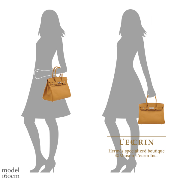 Hermes Birkin bag 30 Sesame Epsom leather Silver hardware L ecrin Boutique Singapore