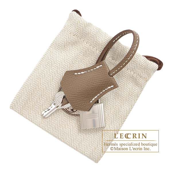 Hermes Birkin 25cm Etoupe Epsom Silver Hardware Handbag CBOXLRXSA 144010024185