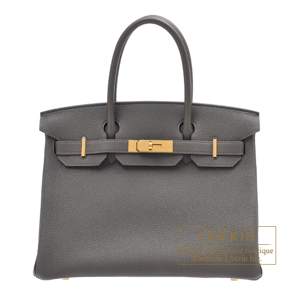 Hermes　Birkin bag 30　Vert gris　Togo leather　Gold hardware