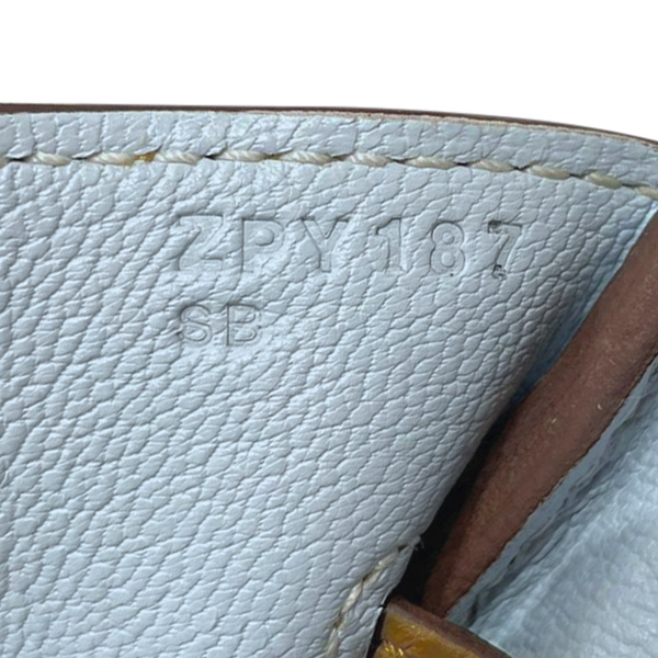 Hermes Birkin Verso bag 30 Bronze dore/ Blue brume Togo leather